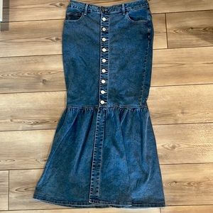 Shein jean skirt